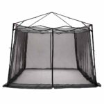 vidaXL Sieťový vnútorný stan Sivá 303 x 303 cm – Obrázok 4