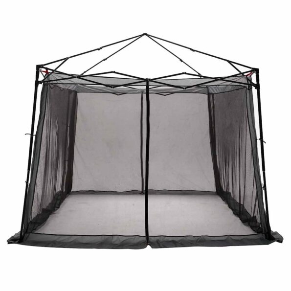 vidaXL Sieťový vnútorný stan Sivá 303 x 303 cm – Obrázok 4