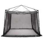 vidaXL Sieťový vnútorný stan Sivá 303 x 303 cm – Obrázok 5