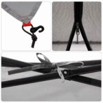 vidaXL Sieťový vnútorný stan Sivá 303 x 303 cm – Obrázok 7