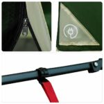 vidaXL Sieťový vnútorný stan Zelená 290 x 288 cm – Obrázok 7