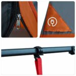 vidaXL Sieťový vnútorný stan Sivá 290 x 288 cm – Obrázok 7