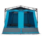 vidaXL Stan so strechou Iný so vzduchovým vetraním Modrá a čierna 291 x 291 cm – Obrázok 11