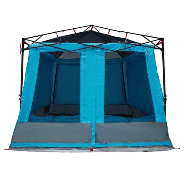 vidaXL Stan so strechou Iný so vzduchovým vetraním Modrá a čierna 291 x 291 cm – Obrázok 11