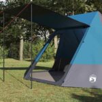 vidaXL Kempingový stan so strechou Modrá 482 x 360 x 227 cm taft – Obrázok 3