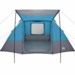 vidaXL Kempingový stan so strechou Modrá 482 x 360 x 227 cm taft – Obrázok 4