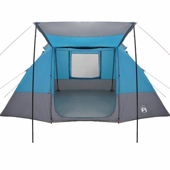 vidaXL Kempingový stan so strechou Modrá 482 x 360 x 227 cm taft – Obrázok 4
