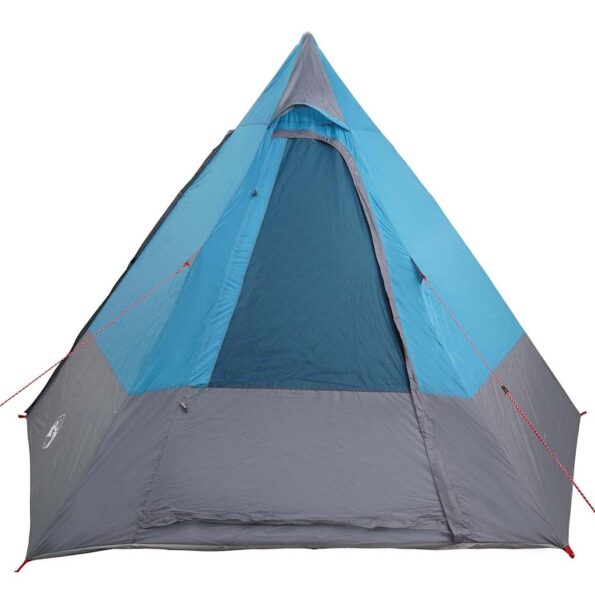 vidaXL Kempingový stan so strechou Modrá 482 x 360 x 227 cm taft – Obrázok 5