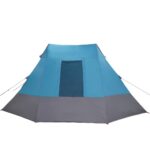 vidaXL Kempingový stan so strechou Modrá 482 x 360 x 227 cm taft – Obrázok 6