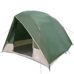 vidaXL Kempingový stan so strechou Zelená 275 x 230 x 140 cm taft – Obrázok 2