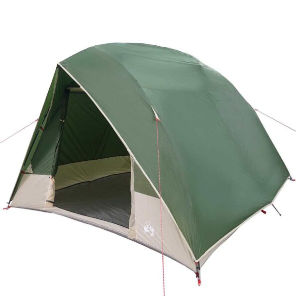 vidaXL Kempingový stan so strechou Zelená 275 x 230 x 140 cm taft – Obrázok 2