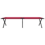 vidaXL Skládacie slnečné lehátka 2 ks s taškou, červené, 600D oxfordská tkanina – Obrázok 6