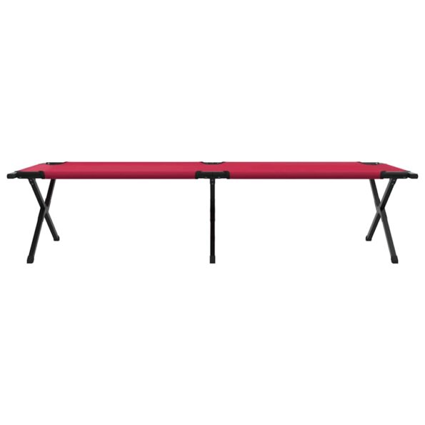 vidaXL Skládacie slnečné lehátka 2 ks s taškou, červené, 600D oxfordská tkanina – Obrázok 6