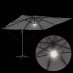 vidaXL Roma Parasol Antracit 286 x 284 x 270 cm Hliník a polyester – Obrázok 11