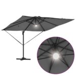 vidaXL Roma Parasol Antracit 286 x 284 x 270 cm Hliník a polyester – Obrázok 12