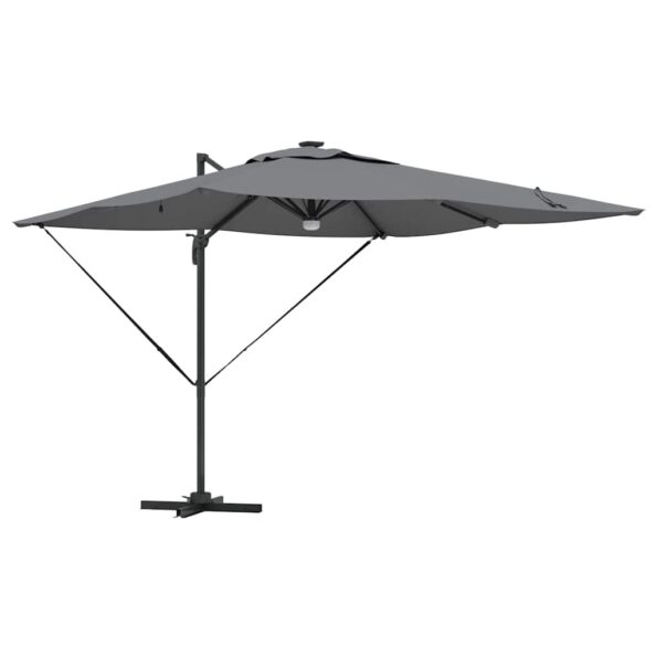vidaXL Roma Parasol Antracit 286 x 284 x 270 cm Hliník a polyester – Obrázok 2