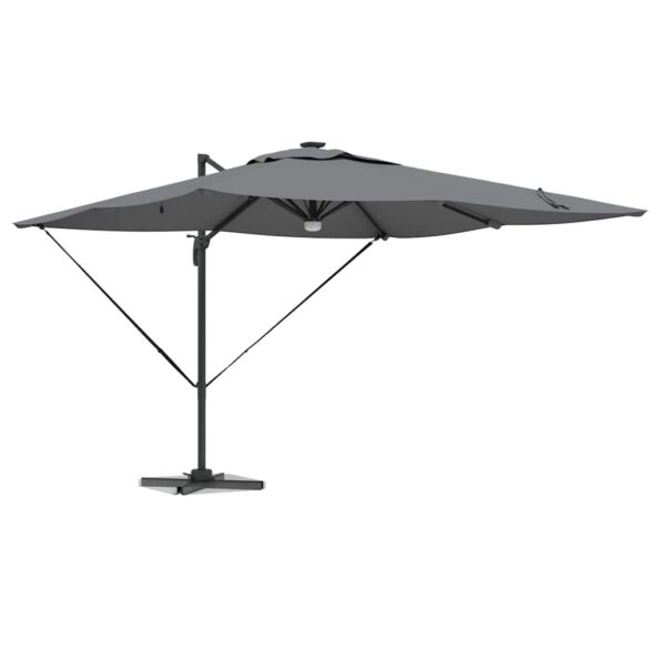 vidaXL Roma Parasol Antracit 286 x 284 x 270 cm Hliník a polyester – Obrázok 3
