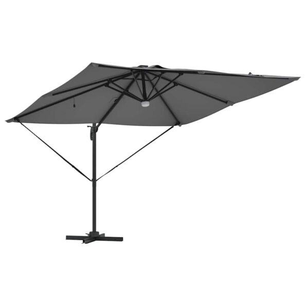 vidaXL Roma Parasol Antracit 286 x 284 x 270 cm Hliník a polyester – Obrázok 5