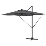vidaXL Roma Parasol Antracit 286 x 284 x 270 cm Hliník a polyester – Obrázok 8