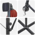 vidaXL Kantileverový banánový parasol Tehlová 294 x 200 x 254 cm – Obrázok 10