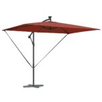 vidaXL Kantileverový banánový parasol Tehlová 294 x 200 x 254 cm – Obrázok 3