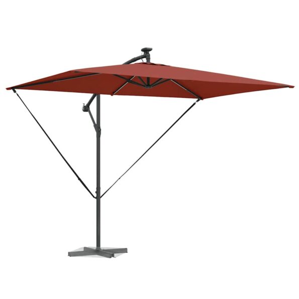vidaXL Kantileverový banánový parasol Tehlová 294 x 200 x 254 cm – Obrázok 3