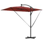 vidaXL Kantileverový banánový parasol Tehlová 294 x 200 x 254 cm – Obrázok 8