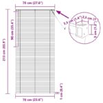 vidaXL Žalúzia Nastaviteľná Strieborná šedá 213 x 70 cm PVC – Obrázok 10