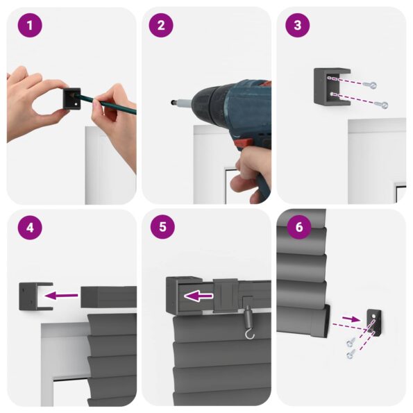 vidaXL Žalúzia Nastaviteľná Strieborná šedá 213 x 70 cm PVC – Obrázok 13