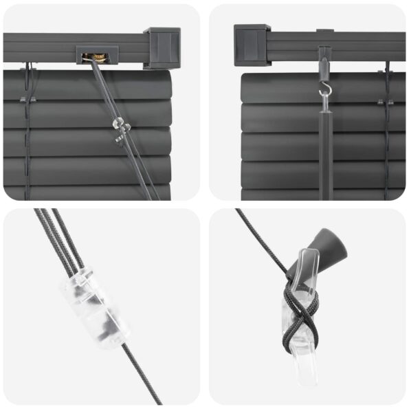 vidaXL Žalúzia Nastaviteľná Strieborná šedá 213 x 70 cm PVC – Obrázok 7