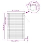 vidaXL Žalúzia Nastaviteľná Biela 150 x 70 cm PVC – Obrázok 10