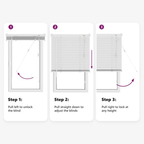 vidaXL Žalúzia Nastaviteľná Biela 150 x 70 cm PVC – Obrázok 12