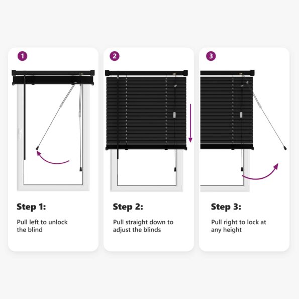 vidaXL Žalúzia Nastaviteľná Čierna 213 x 60 cm PVC – Obrázok 12