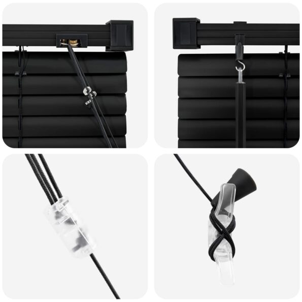 vidaXL Žalúzia Nastaviteľná Čierna 213 x 60 cm PVC – Obrázok 7