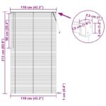 vidaXL Žalúzia Nastaviteľná Čierna 213 x 110 cm PVC – Obrázok 8