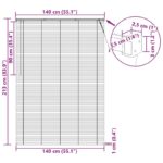 vidaXL Žalúzia Nastaviteľná Tmavohnedá s Vzorom 213 x 140 cm PVC – Obrázok 10