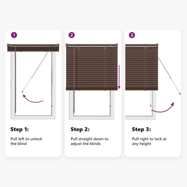 vidaXL Žalúzia Nastaviteľná Tmavohnedá s Vzorom 213 x 140 cm PVC – Obrázok 12