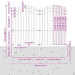 vidaXL Záhradný plot Biela 215 cm Povrchovo upravená oceľ – Obrázok 4