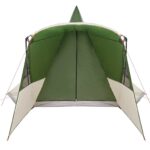 vidaXL Teepee stan so strechou s úložiskom Zelená 720 x 465 x 295 cm – Obrázok 6