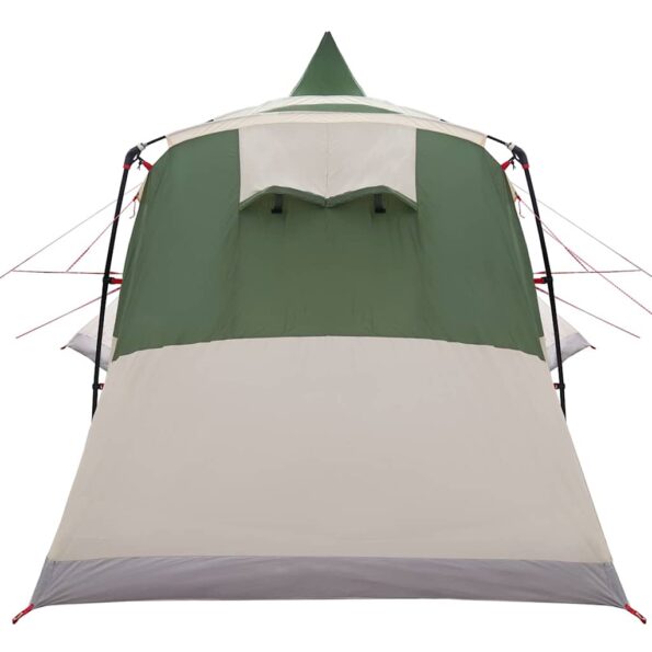 vidaXL Teepee stan so strechou s úložiskom Zelená 720 x 465 x 295 cm – Obrázok 8