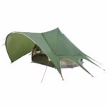 vidaXL Teepee stan pre 3 osoby Zelená a šedá 312 x 312 x 197 cm – Obrázok 2