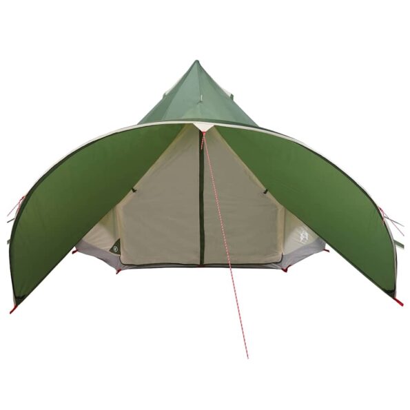 vidaXL Teepee stan pre 3 osoby Zelená a šedá 312 x 312 x 197 cm – Obrázok 5