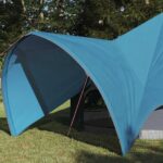 vidaXL Teepee stan so strechou Modrá a šedá 600 x 600 x 347 cm – Obrázok 3
