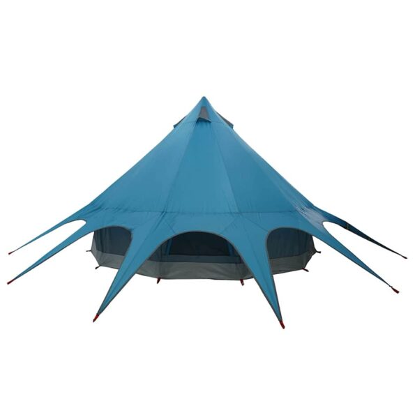 vidaXL Teepee stan so strechou Modrá a šedá 600 x 600 x 347 cm – Obrázok 8