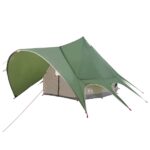 vidaXL Teepee stan pre 5 osôb Zelená a šedá 415 x 415 x 247 cm – Obrázok 4