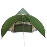 vidaXL Teepee stan pre 5 osôb Zelená a šedá 415 x 415 x 247 cm – Obrázok 6
