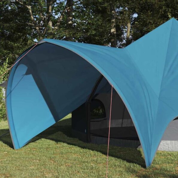 vidaXL Teepee stan so strechou Modrá a šedá 600 x 600 x 347 cm – Obrázok 3