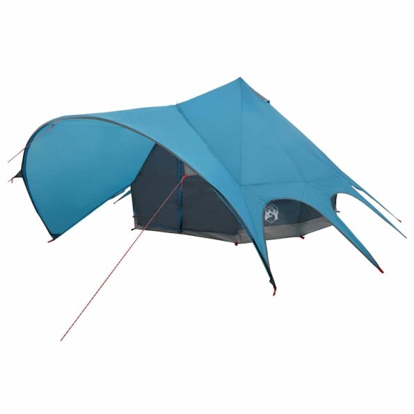 vidaXL Teepee stan so strechou Modrá a šedá 600 x 600 x 347 cm – Obrázok 4