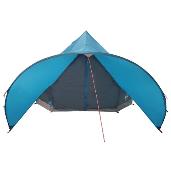vidaXL Teepee stan so strechou Modrá a šedá 600 x 600 x 347 cm – Obrázok 5
