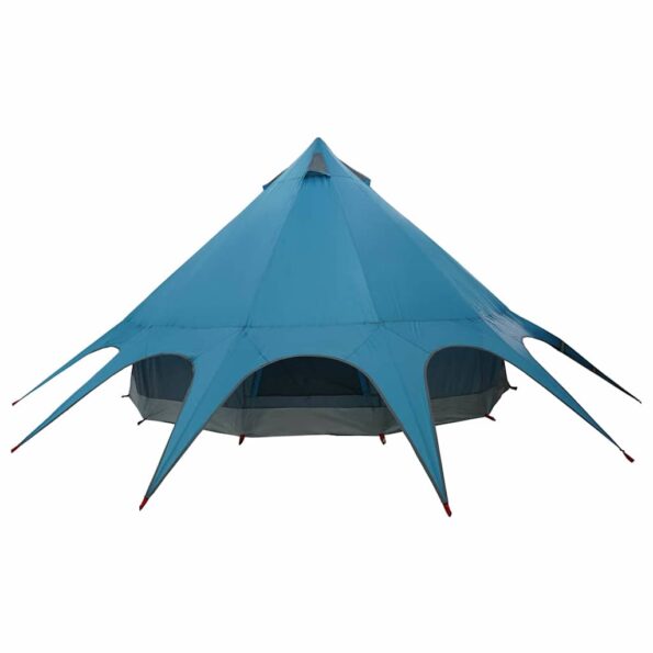 vidaXL Teepee stan so strechou Modrá a šedá 600 x 600 x 347 cm – Obrázok 8